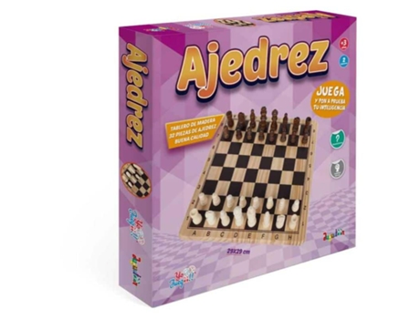 Juego Ajedrez Tablero De Madera Con 64 Casillas Para 2 Jugadores Jucosurp23