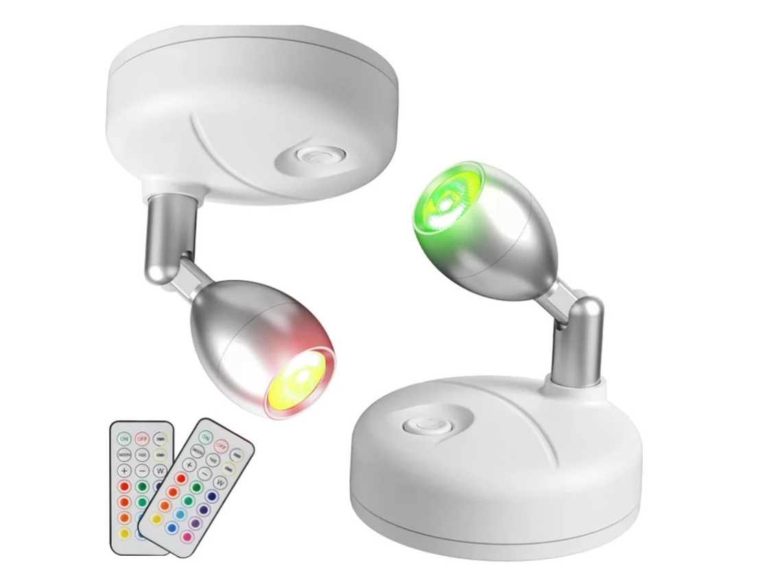 Luzes Artísticas Rgb Sem Fio Yizhood Dimmers Parede Branca