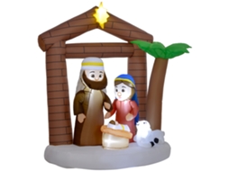 Decoração Inflável Natal Led Multicolorido (150x90x185 Cm)
