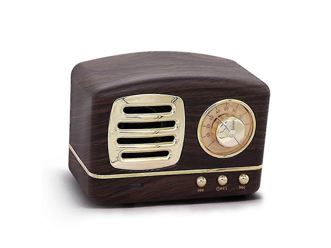 Rádio Portátil Retrô Com Bateria E Alto Falante Bluetooth Olysi Shop