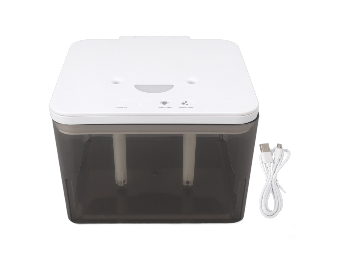 Laxiscreed Umidificador 4l Top-fill Com Bicos Duplos E Névoa Fresca Para Casa E Quarto