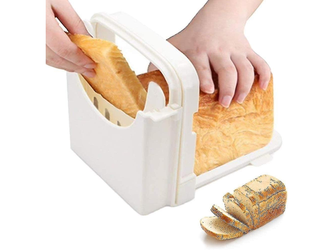 Fatiador De Torradas, Fatiador De Pão Portátil Ajustável E Dobrável Para Pão Caseiro, Fatiador De Torradas Dobrável Everley891