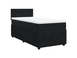 Box Spring Bed, Box Spring Beds Vidaxl Preto Veludo (90 X 190 Cm)