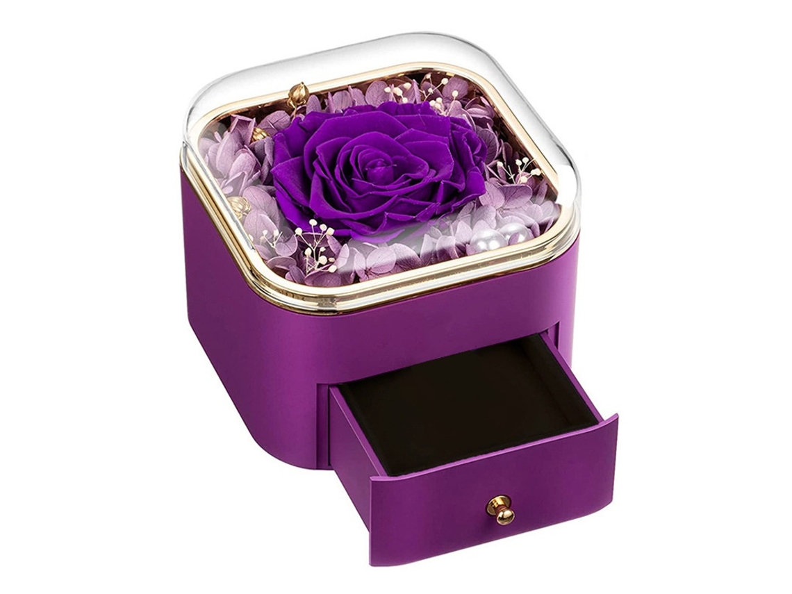 Elysve Caixa De Presente Decorativa Rosa, Roxo, Joias