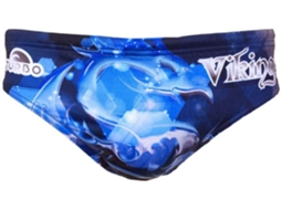 Slips para Homem TURBO Viking Emblem Azul para Natação (S)
