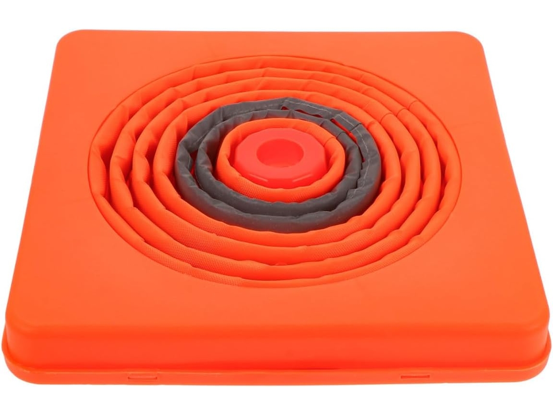Cone De Segurança Rodoviária Extensível De 45 Cm, Pacote Com 2 Unidades, Pp | Laranja E Preto
