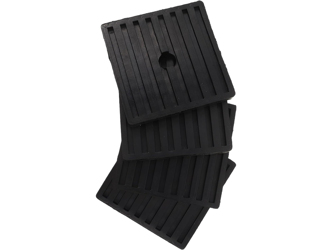 Conjunto De 4 Almofadas Borracha Para Amortecimento Vibrações, Com