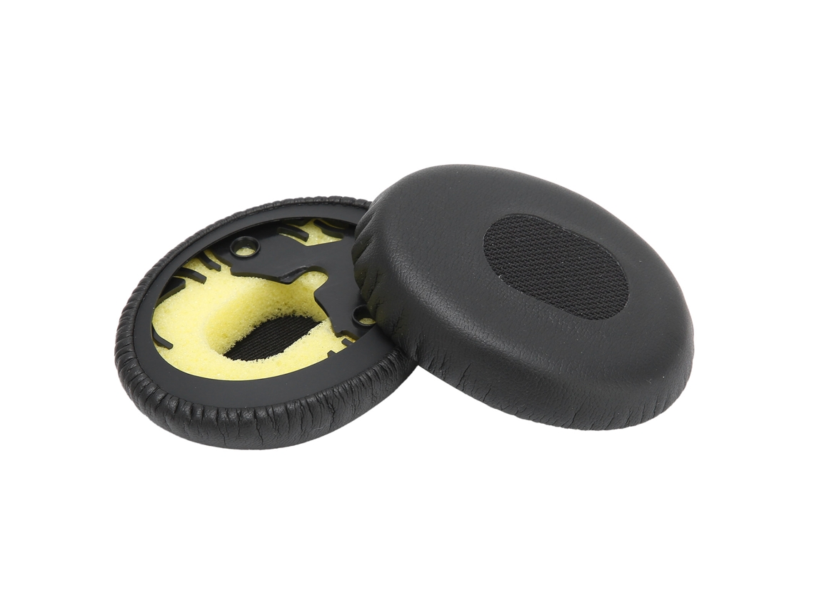 Almohadillas de Repuesto Negras para Auriculares QC3 y OE1, de Espuma de Cuero Sintético | S/MARCA