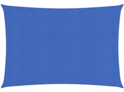 Vela De Sombra Azul Para Pátio, Terraço Com Proteção Uv Impermeável