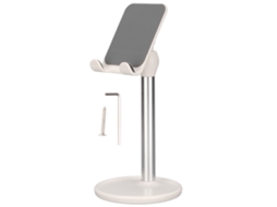 Suporte Telescópico Lazy Para Desktop (base De Apoio Em Liga De Alumínio Com Ajuste De 45 Graus)