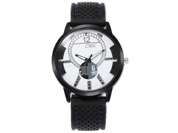 Reloj Deportivo Casual Unisex Con Correa De Silicona Azul De Moda