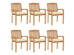 Garden Chair, Garden Chairs Vidaxl Branco Madeira (n/a)