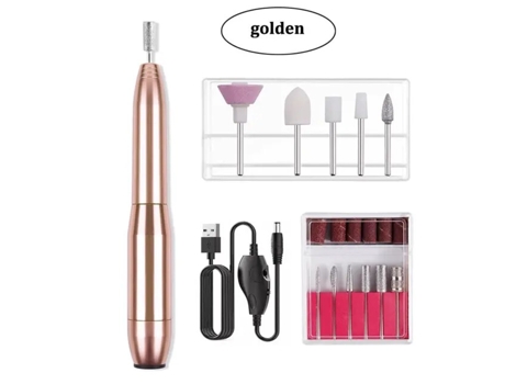 Máquina de Furadeira de Unhas Elétrica Forte Profissional Equipamento de Moagem Moinho para Manicure Pedicure Ferramenta de Polimento de Unhas CNRSRS