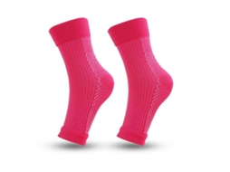 2026-calcetines De Compresión Para Tobillo Antifatiga Con Soporte Plantar Alivia Hinchazón Unisex Deportivos Egt S-m Rosa Vermelha 1 Par