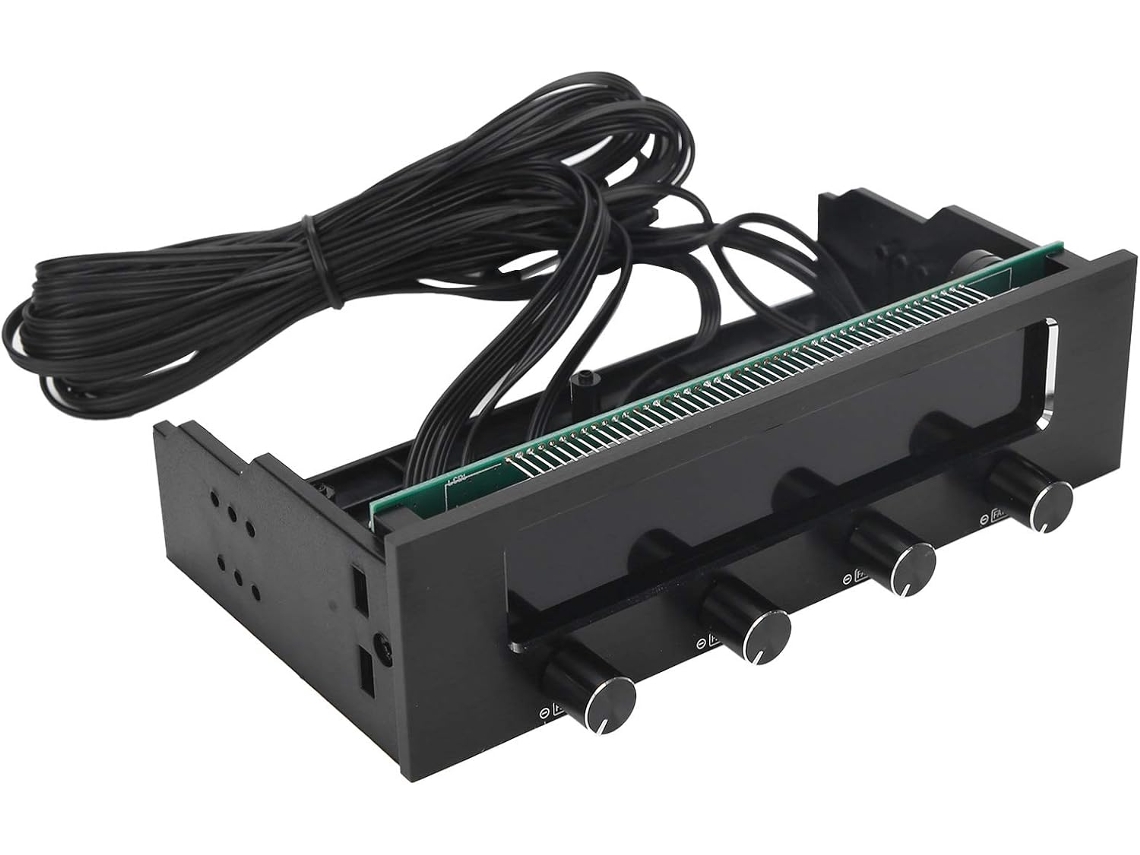 Controlador De Ventoinhas Stw-6041, Display Lcd 4 Canais, Alarme Alta