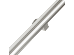 Corrimão de Aço Inoxidável Escovado 120 Cm 2 Suportes IVOL
