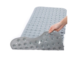 Tapete Antideslizante De Pvc Com 200 Ventosas Ultra Longo 100x40 Cm Para Banheiro E Chuveiro