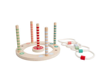 Jogo de Arremesso de Anéis em Madeira BS-TOYS