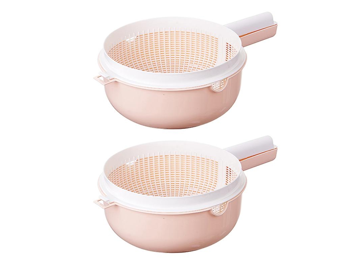2pcs Cesta De Drenagem Com Alça Allinless