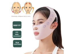 Máscara Facial Lifting Com Faixas Modeladoras Para O Maxilar E Busto, Máscara Noturna Antirrugas Com Efeito Escultural Em V.