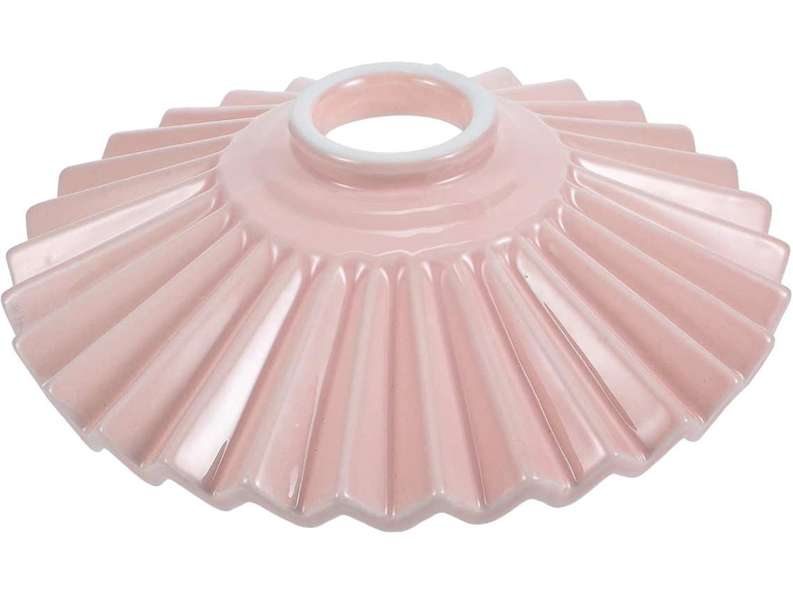 Luminária Pendente Nórdica de Cerâmica Branca, 200 Mm de Diâmetro, Estilo Saia Dobrada, Abajur Decorativo. SFUSHOS