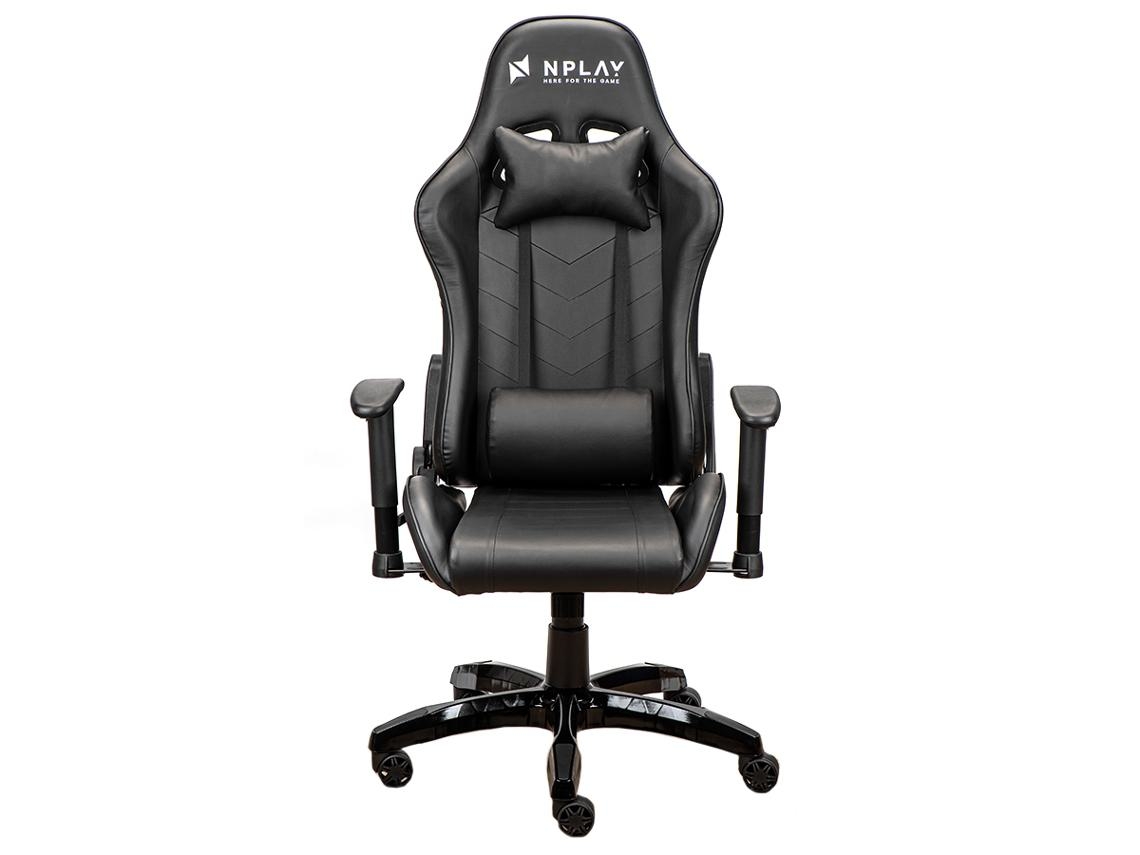 Cadeira GAMING NPLAY RULE 4.1 (Outlet Grade A - Até 130 kg - Elevador a Gás Classe 4 - Preto)