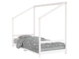 Kids Bed Frame, Kids Bed Frames Vidaxl Branco Madeira De Pinho (90 X 200 Cm)