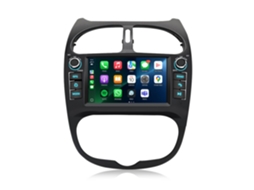 Autorrádio Peugeot 206 Android com Carplay e Android Auto JUNSUN
