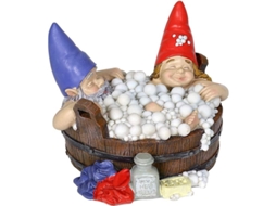Figura decorativa de elfo para jardim, mesa, enfeite divertido, resina durável.