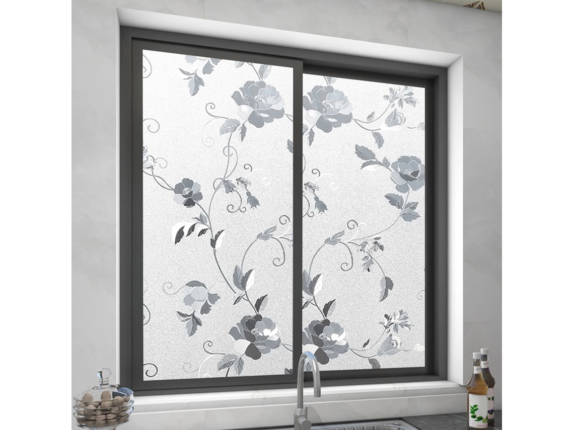 Adhesivo Electrostático Para Ventana (peonías)