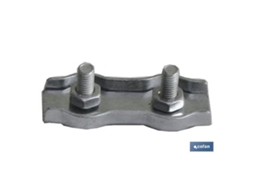 Sujetacables planos doble m-2   caja 200 unid.