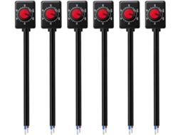 Conjunto De 6 Botões De Dimerização Led Dc 0/1 10v, Driver Eletrônico Led Pwm De Baixa Tensão 0/1 10 Gokoco