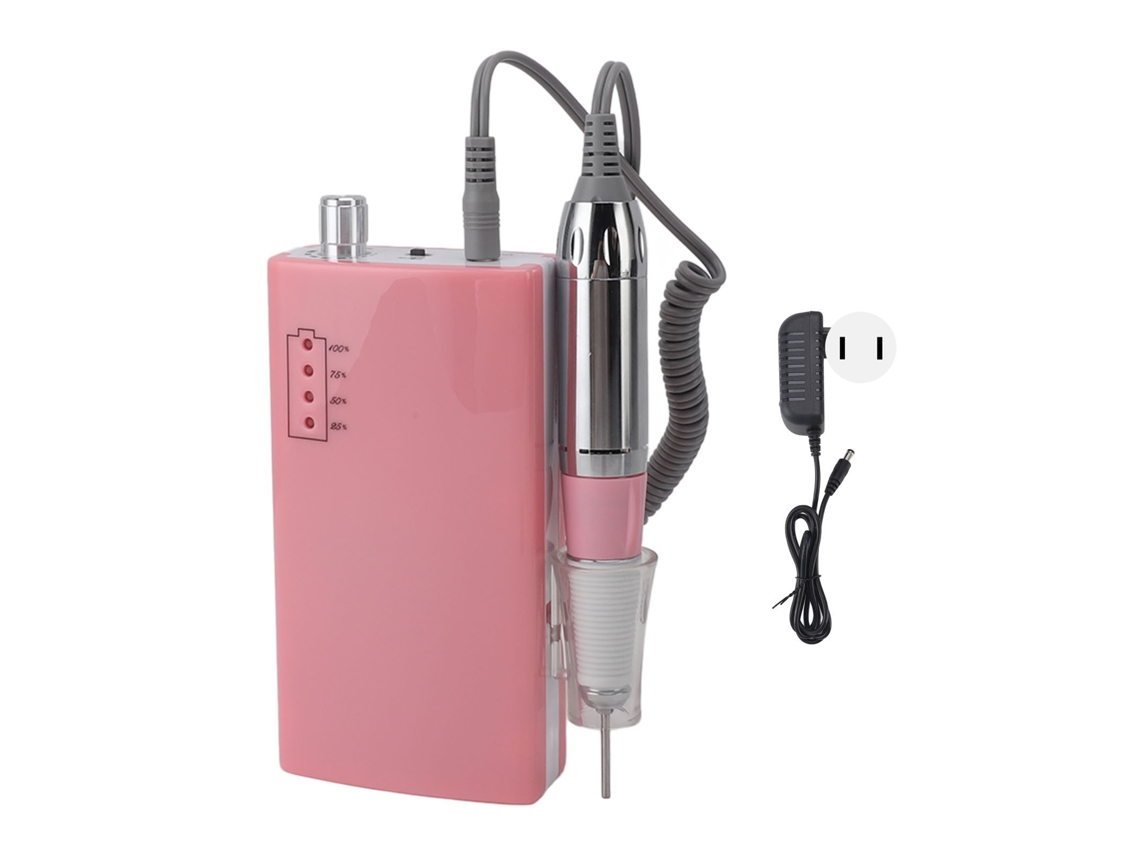 Máquina De Perfuração De Unhas Elétrica 30000rpm Com 6 Cabeças De Lixamento 100‑240v Plugue Eua