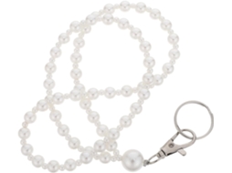 Lurelia Porta-crachá Transparente Com Cordão Com Chaveiro Em Abs Para Escritório E Escola
