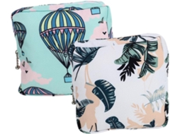 Bolsas Menstruais Portáteis, Prova De Vazamentos E Higiênicas, Pacote Com 2 Unidades, Algodão.