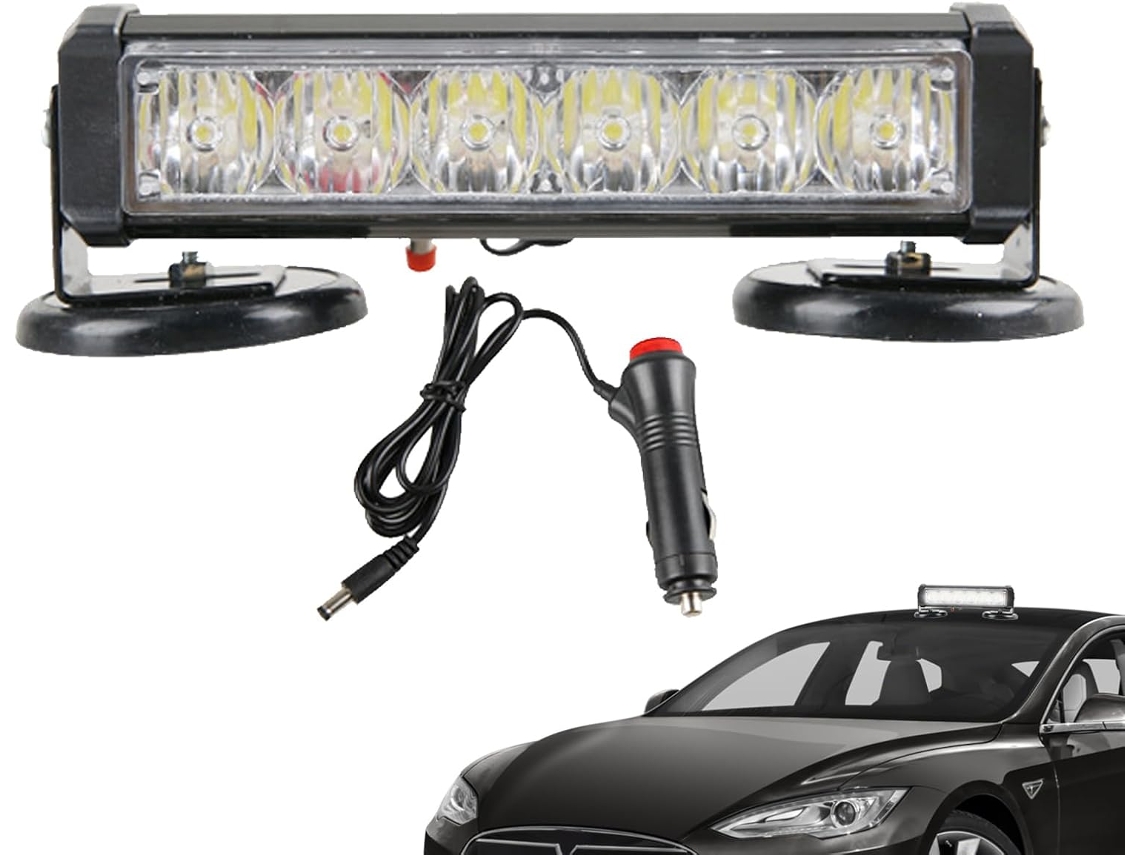 Luz De Alarme Intermitente Magnética Potente Para Carro