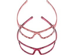 Conjunto De 2 Faixas De Cabelo Femininas Com Design De Óculos Simulados, Versáteis.