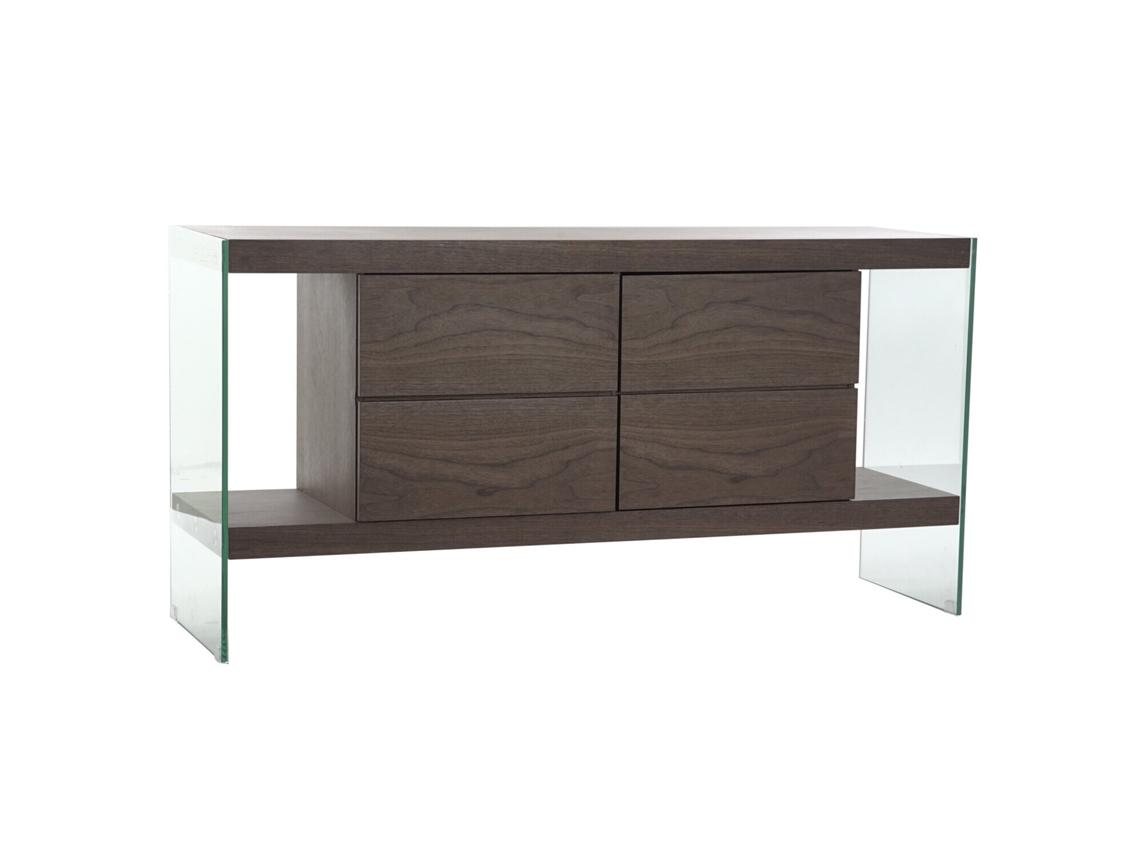 Buffet de vidro MDF, ALEXANDRA HOUSE LIVING, 160x45x80cm
