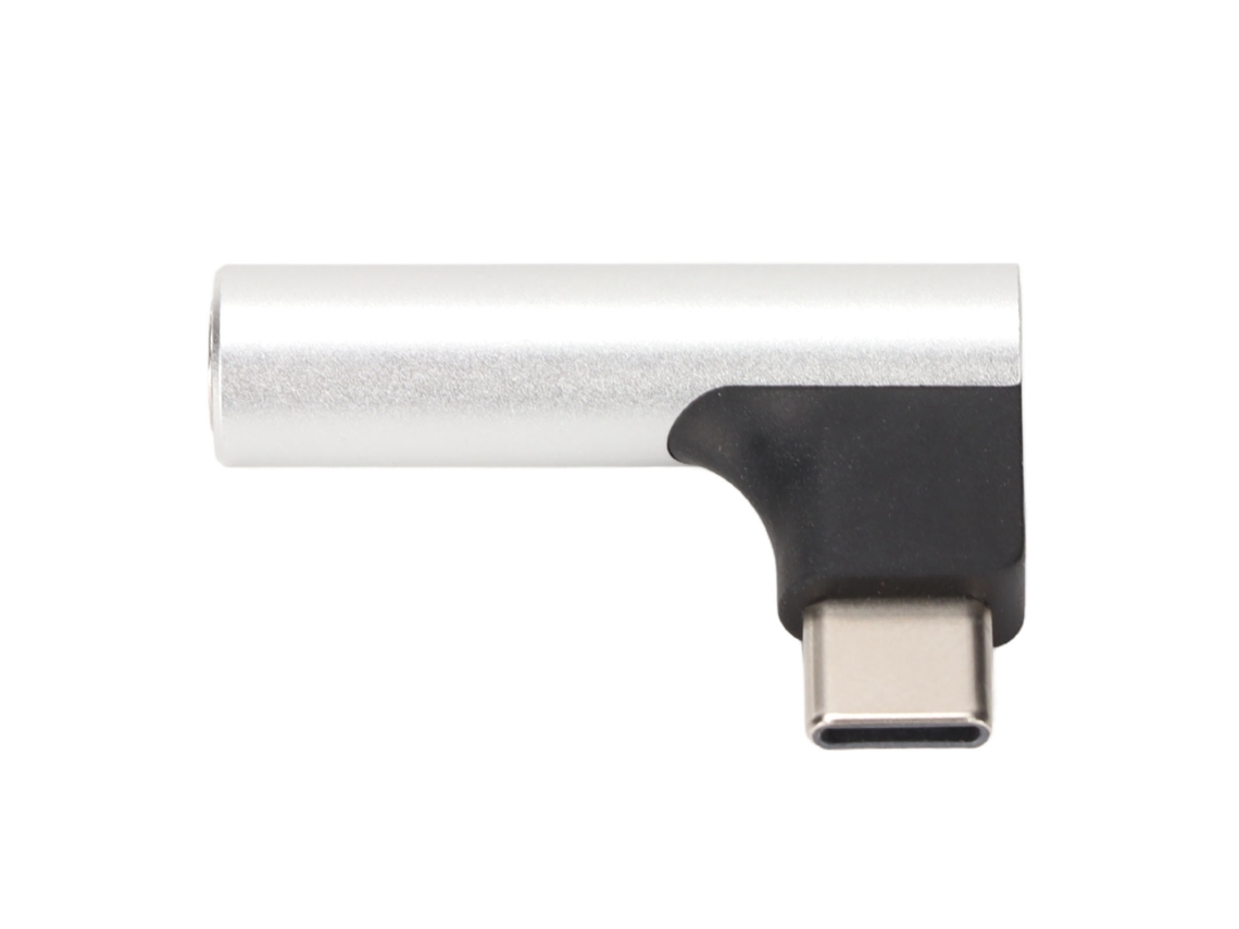 Adaptador USB-C para 3,5 mm com chip DAC, compatível com 32 bits e 384 kHz, prateado ou branco | S/MARCA