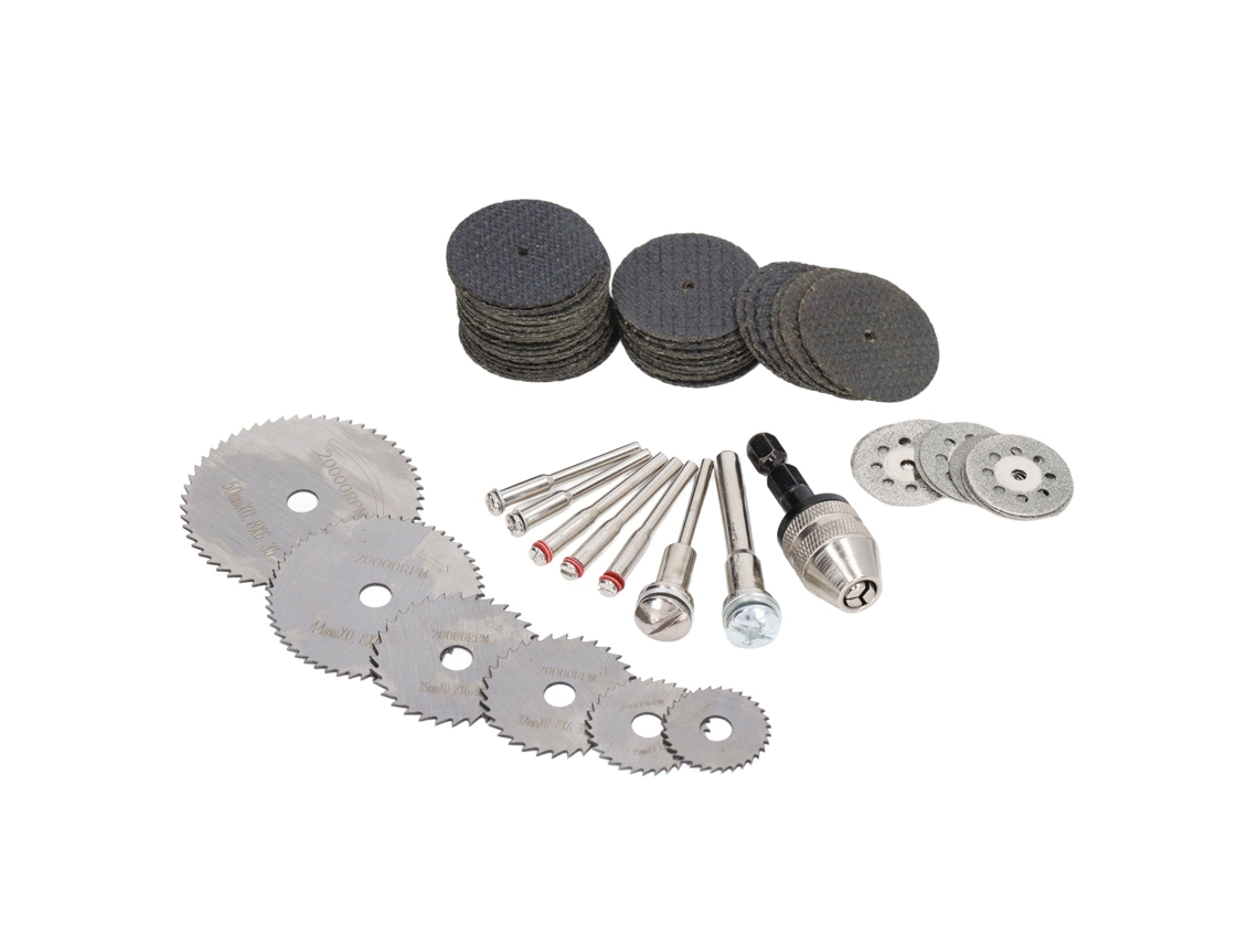 Kit De Ferramentas De Rodas De Corte Rotativas, Discos De Corte De Resina, Lâminas De Serra Hss Para Madeira, Metal E Plástico