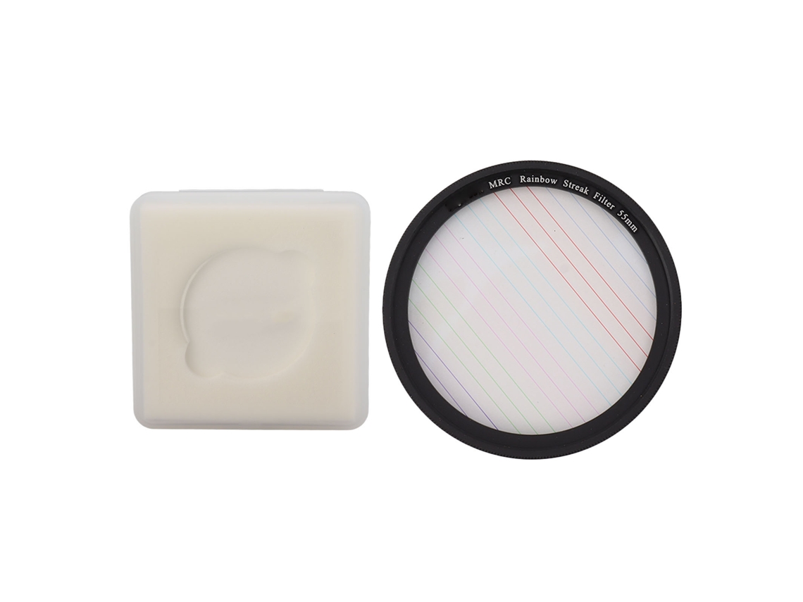Filtro De Estrella Com Linhas Coloridas Para Câmera Slr Micro Filtros De Efeitos Especiais Para Cenas Noturnas 55mm