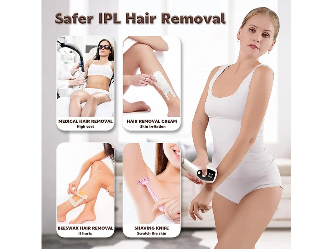 Dispositivo De Remoção De Pelos S2 A Remoção De Pelos Indolor Branco Yizhood
