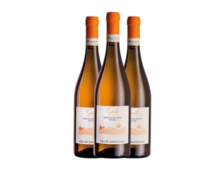 Vinho branco COLLI DI CASTELFRANCI Grotte Greco Greco di Tufo  (0.75 L - 3 Unidades)