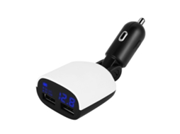 Carregador de Carro LAXISCREED 5v 2.4a Usb Duplo Lcd