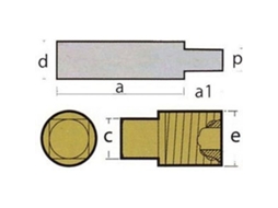 Ânodo Caterpillar Plug Ten02027T Cinzentotecnoseal
