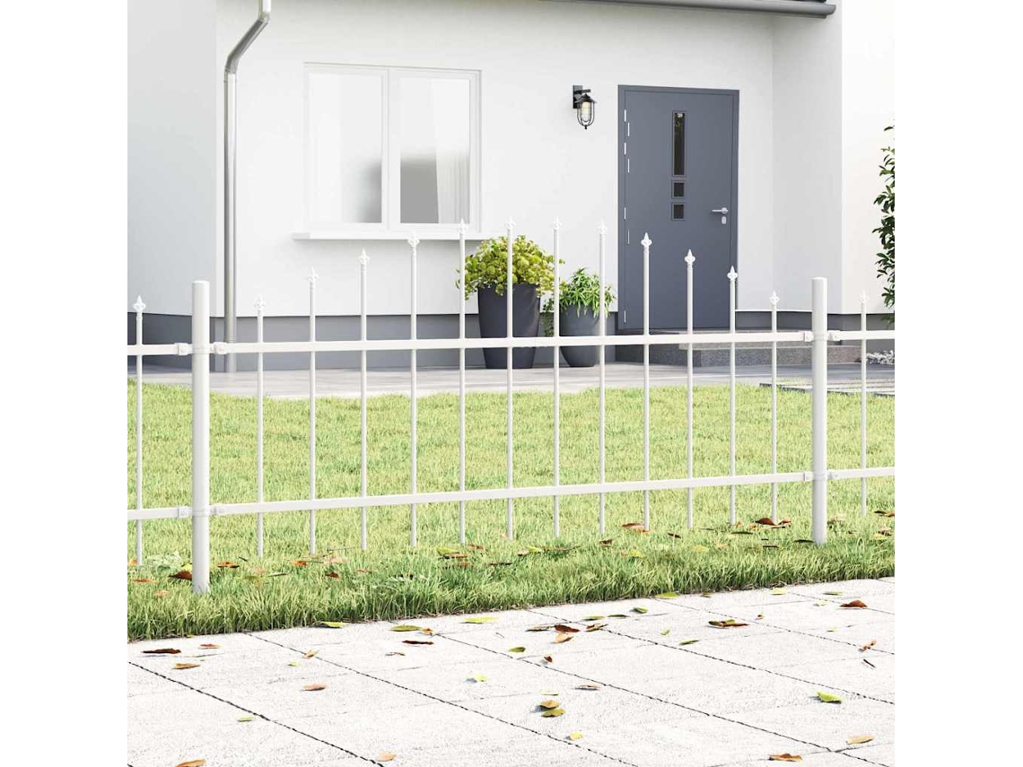 Vidaxl Cerca Para Jardim Woerden 2 Unid. 170 X 115 Cm Branco