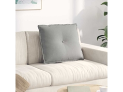 Vidaxl Travesseiro Para Costas Cinzento-claro 60 X 50 Cm