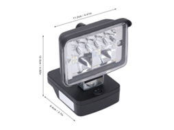 Laxiscreed Lanterna Led De Trabalho Para Exterior 1200 Lumens, Liga De Zinco