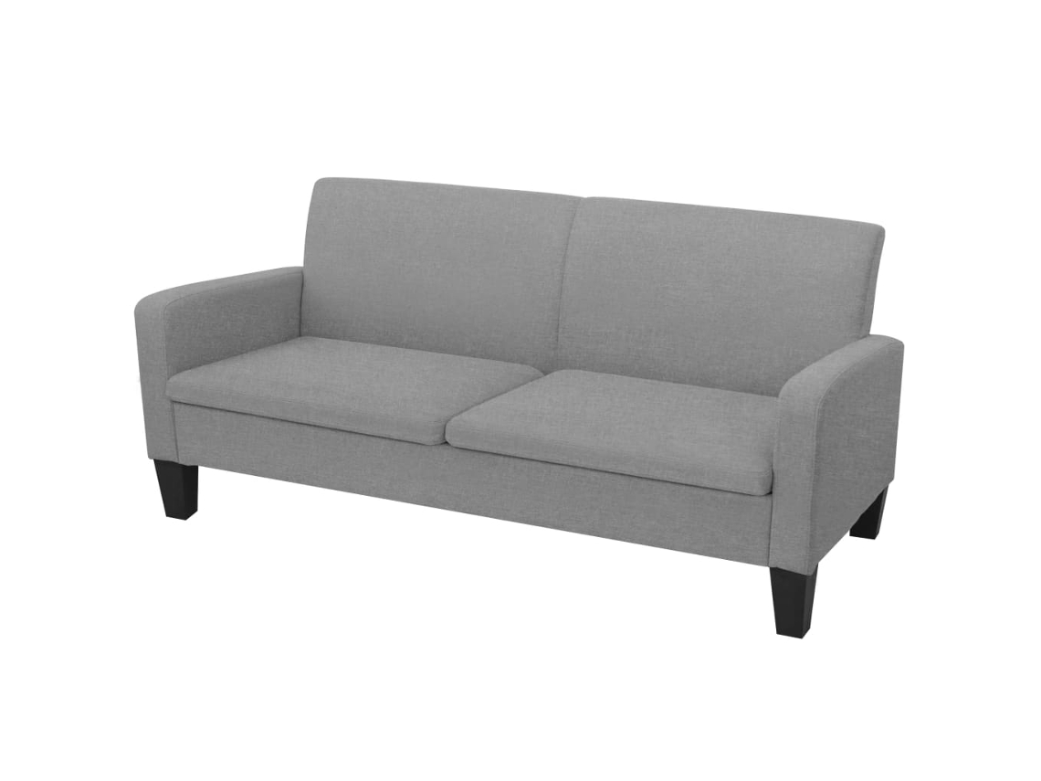 3-seater Sofa, 3-seater Sofas Vidaxl Cinzeto Tecido (n/a)