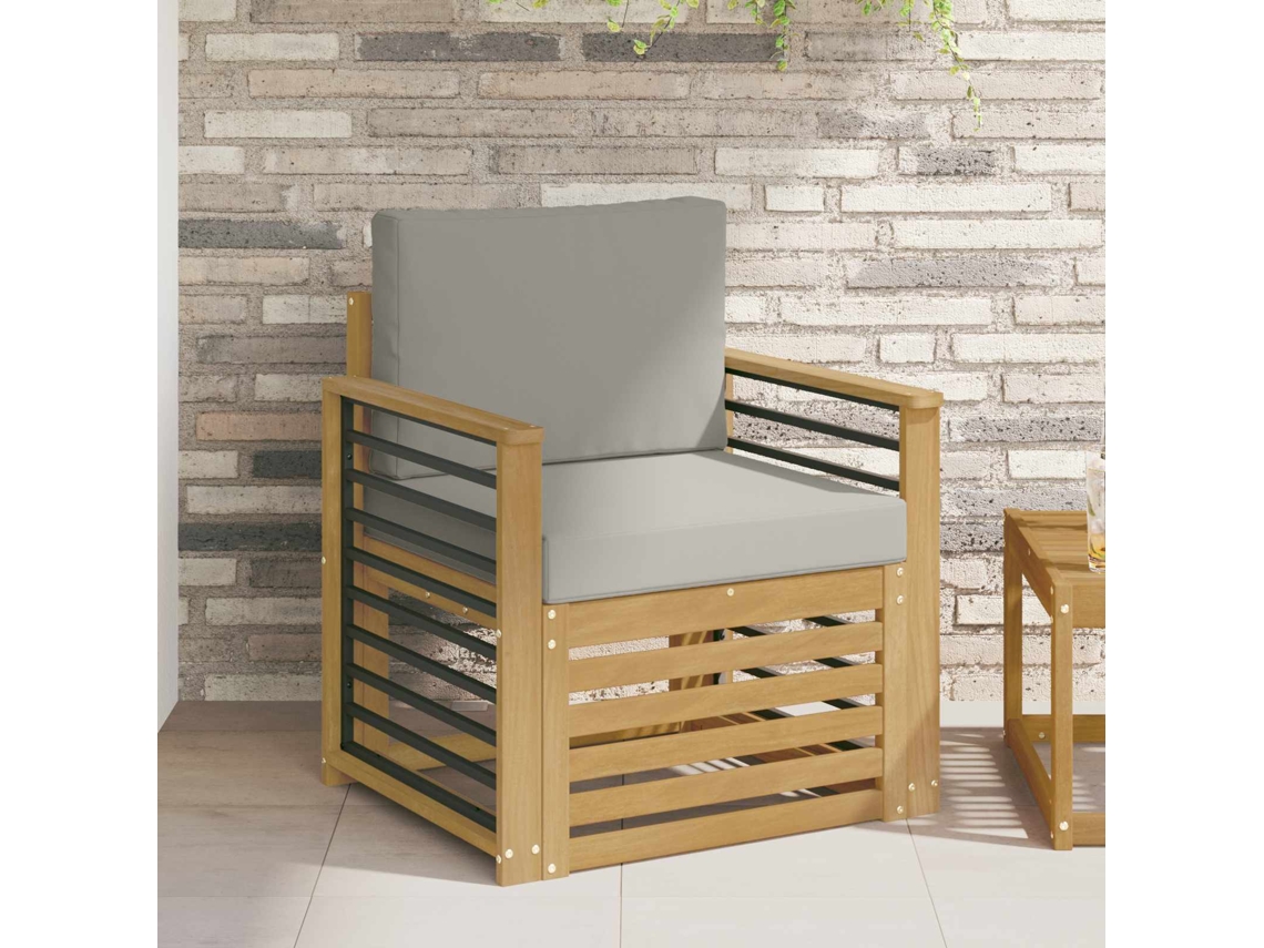 Vidaxl Conjunto De Sofás Para Exterior Poliéster Branco
